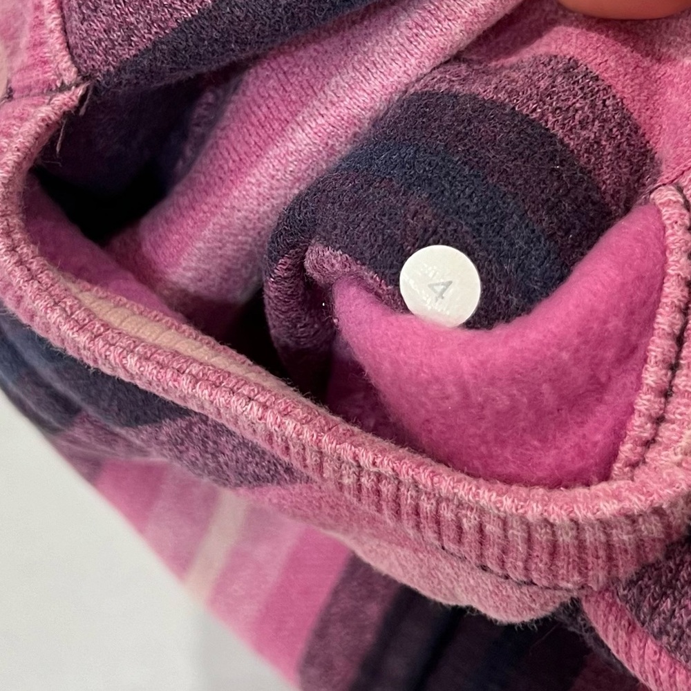 Lululemon | Pink Ombré Stripe Smoky Rose Scuba Jacket - Picture 4 of 4